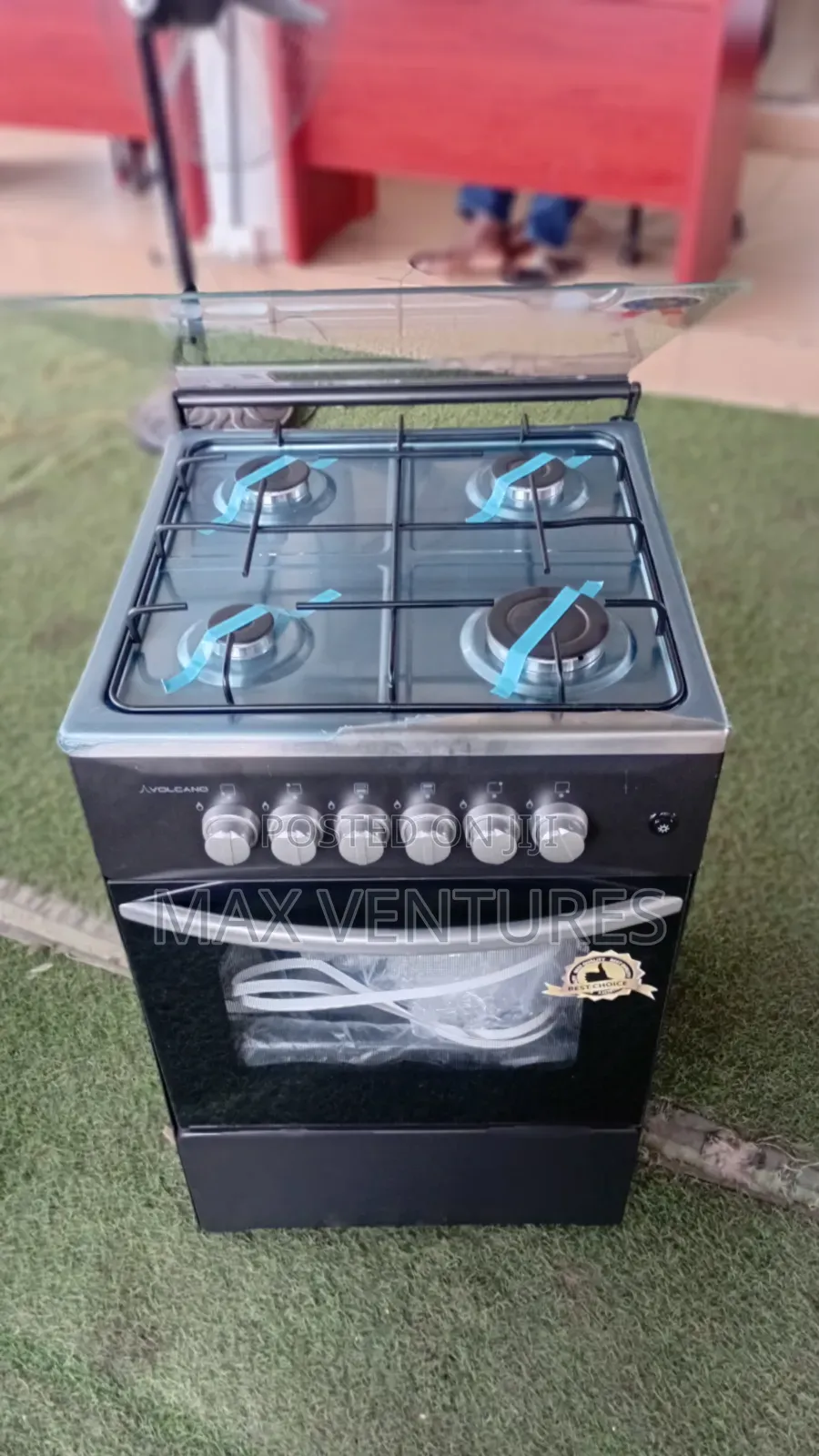 Volcano 4 Burner Gas Cooker 50x50 – Brand New