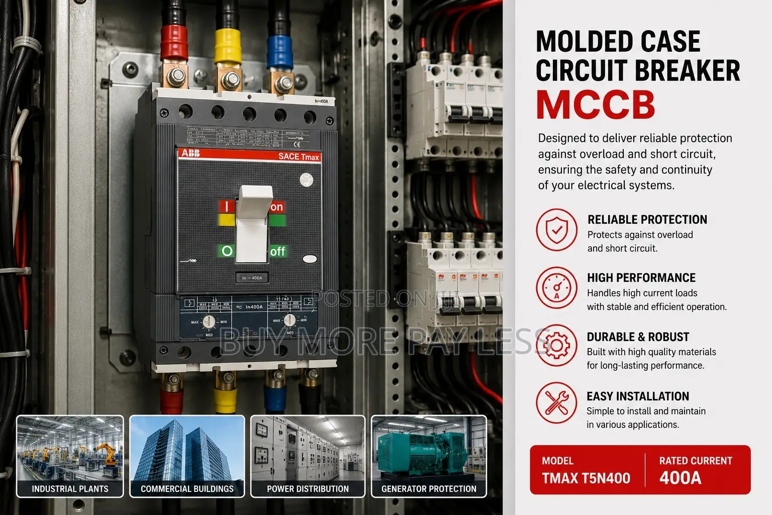 ABB SACE Tmax T5 Series Molded Case Circuit Breaker (MCCB)