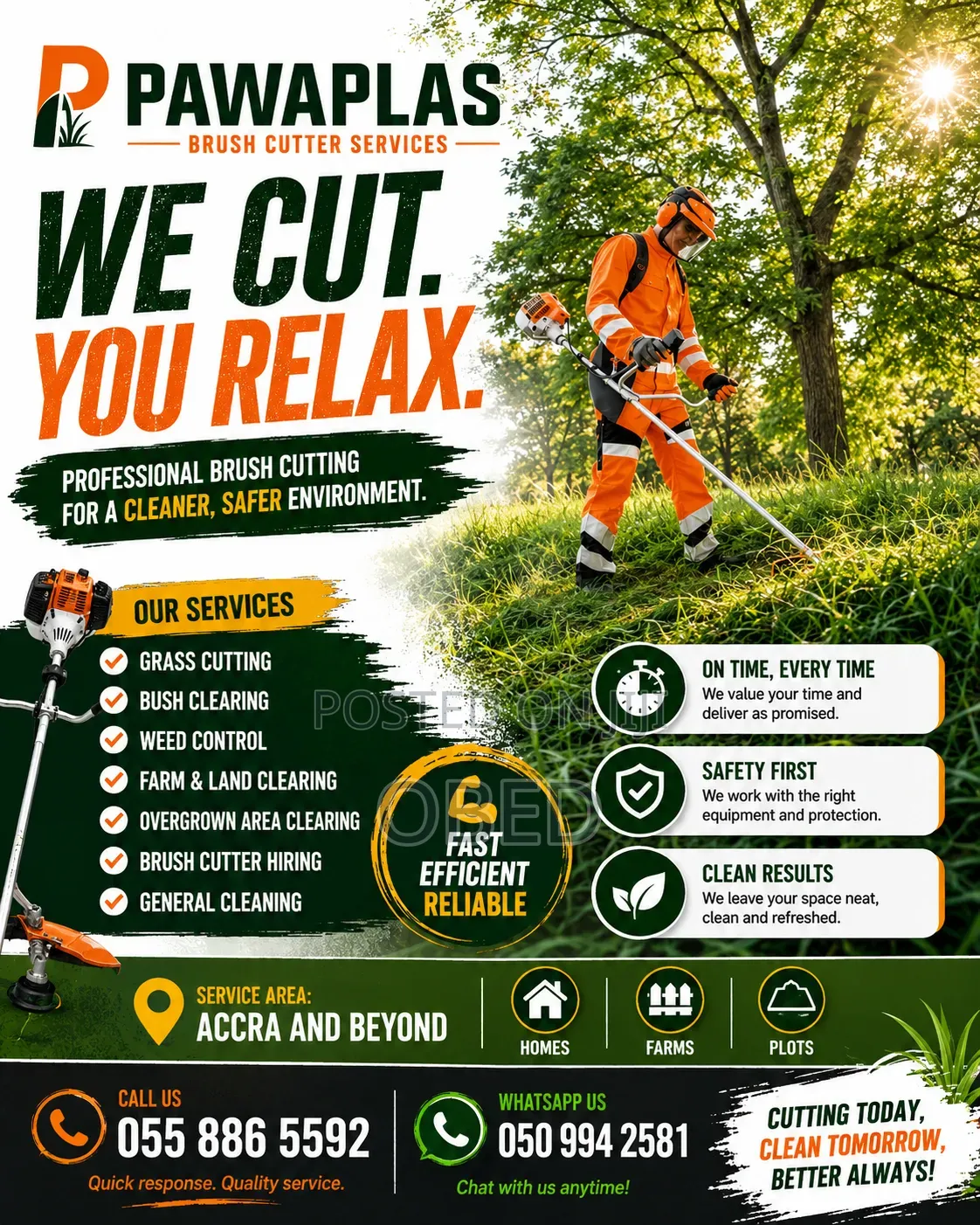 Pawaplaz Brush Cutter Operation