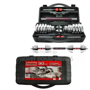 30kg Adjustable Dumbbell Set Home Gym Cast Iron Barbell Sets