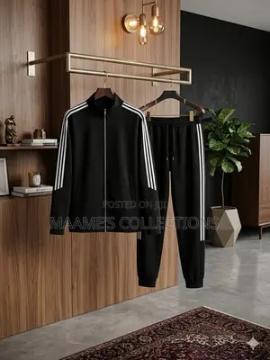 Unisex Design Tracksuit Top and Down Set