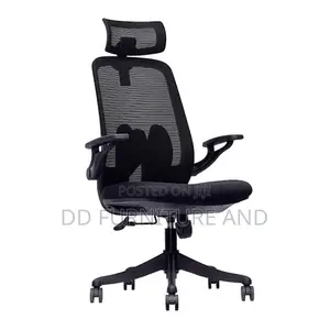 Black Armrests Mesh Office Chair