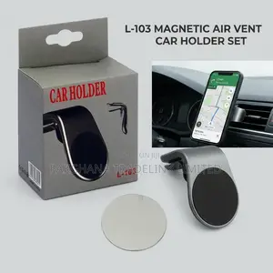 L-103 Magnetic Air Vent Car Phone Mount (Silver)