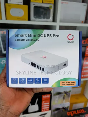 Olax Smart Mini UPS for Fiber, Routers, Phones and CCTV Cameras.