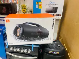 Get Durable JBL Boombox 4 Bluetooth Speaker(Waterproof) Black..
