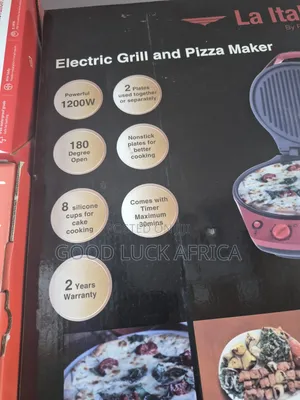 La Italia Electric Grill and Pizza Maker