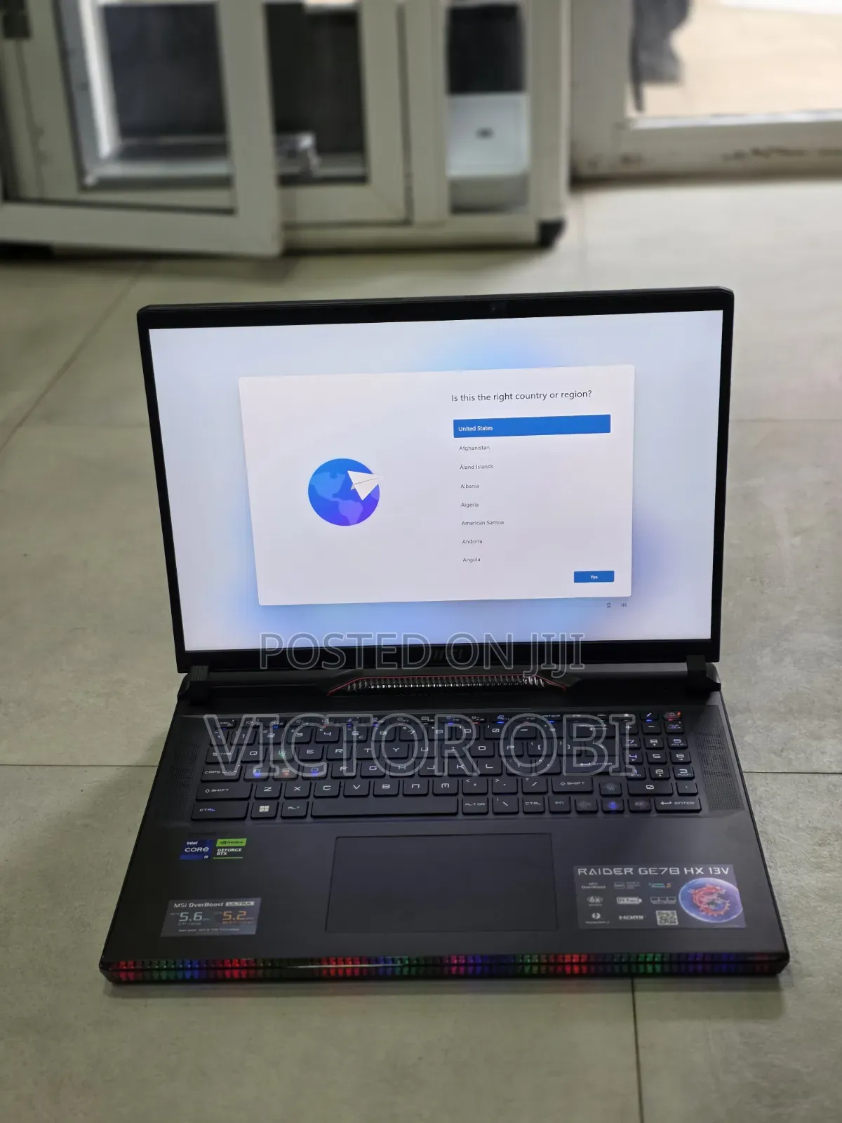 New Laptop MSI Raider GE78HX 32GB Intel Core i9 SSD 2T
