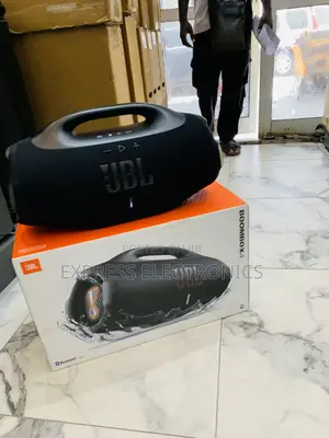 JBL Boombox 4 Portable Bluetooth Speaker, Waterproof,Deep Bass - Black