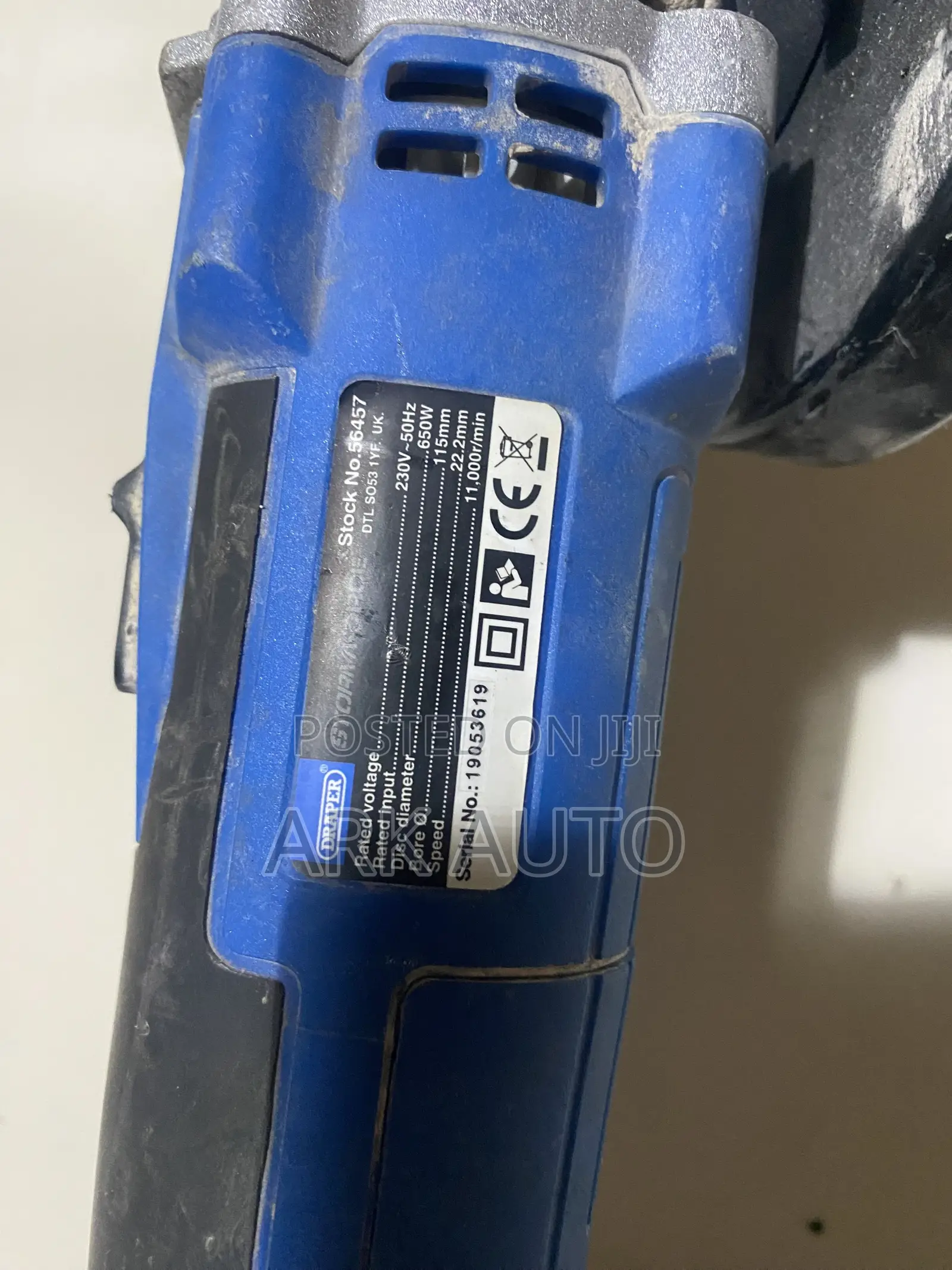 Draper Storm Force Angle Grinder (56457)Uk Used