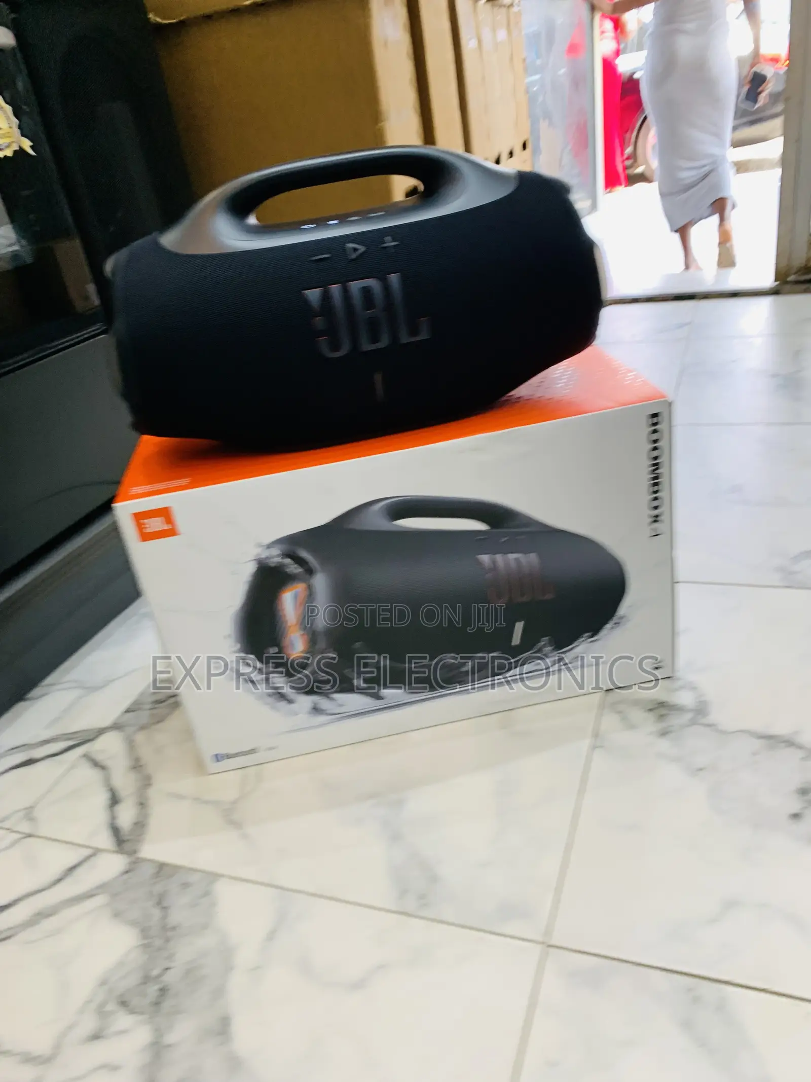 Text Us for JBL Boombox 4 Portable Bluetooth Speaker,Deep Bass - Black