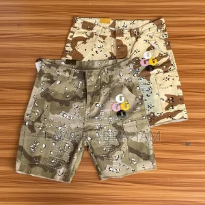 Men’s Camouflage Cargo Shorts – Vintage Patchwork Streetwear