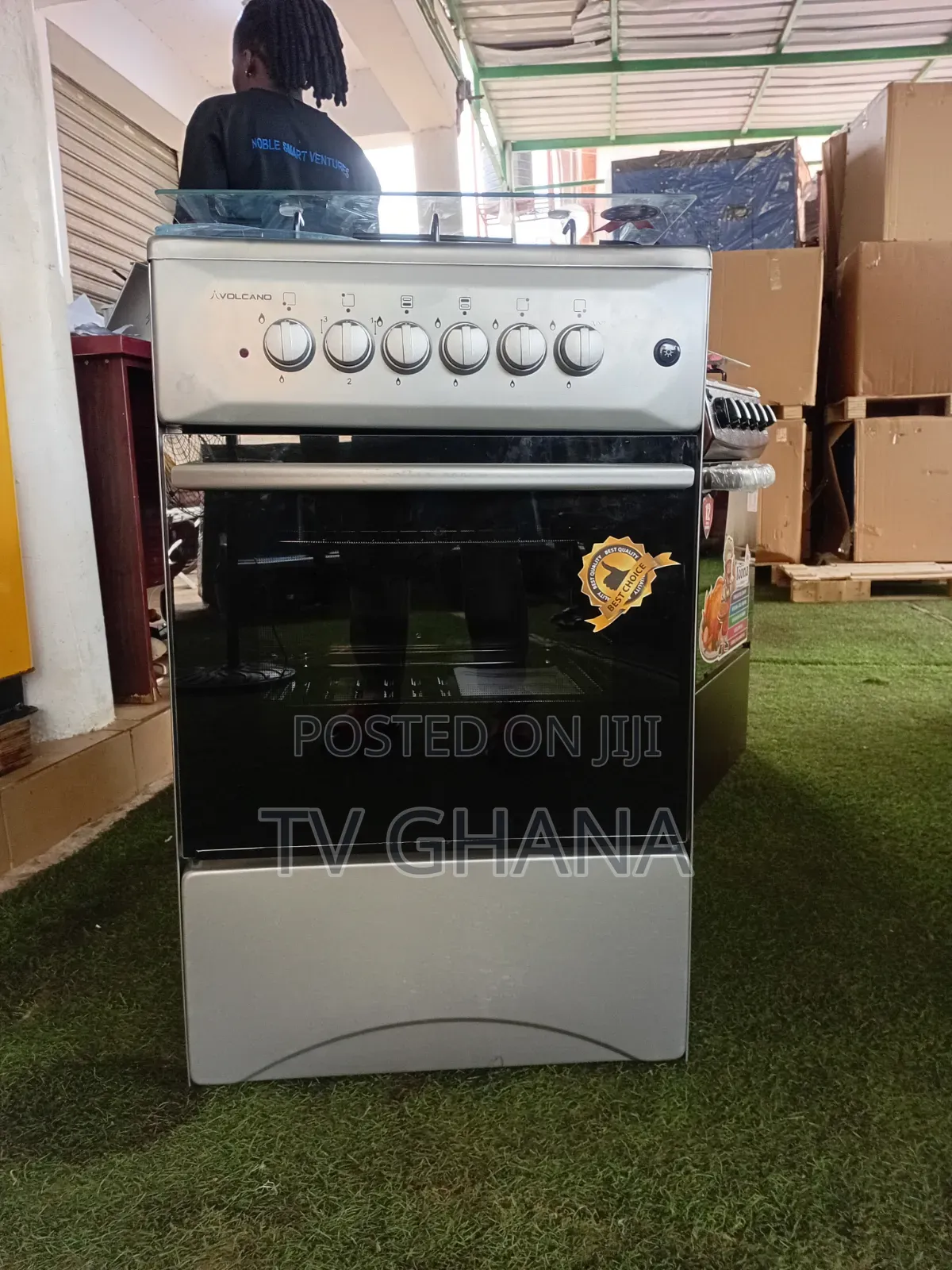 Vocalno 50x50 4-Burner Cooker | 3 Gas + 1 Electric | 50x50