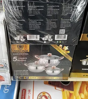 6pcs Stainless Steel Pots