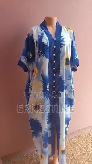 Floral Bubu Dress , Rich Aunty Kaftan Free Size- GHC 300