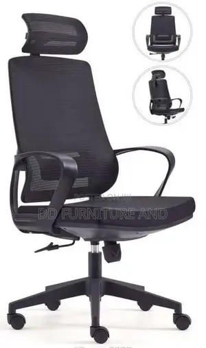 Black Armrests Mesh Office Chair