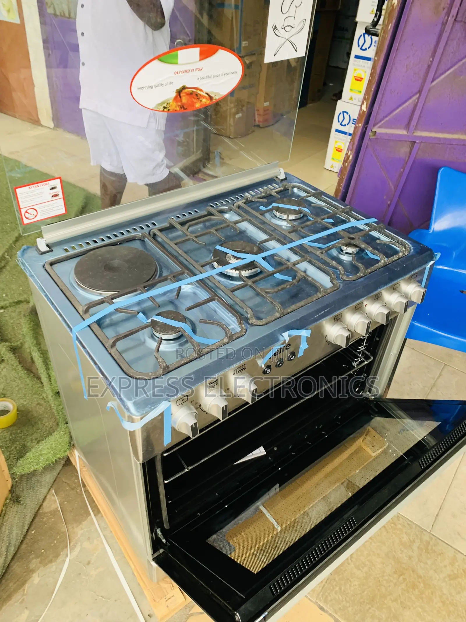 Limited Stock Gas Electric Cooker Oven 4-1 Stove Grill 60/90