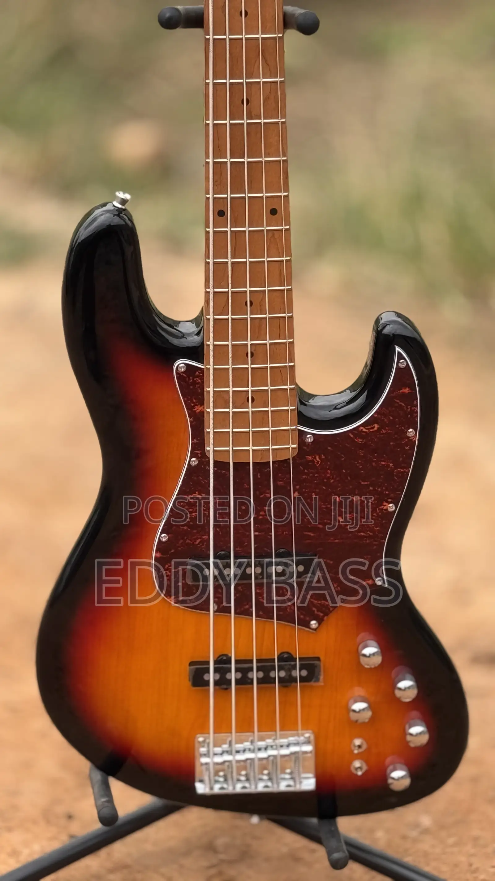 Premium Sunburst Luxars Active Bass Guitar