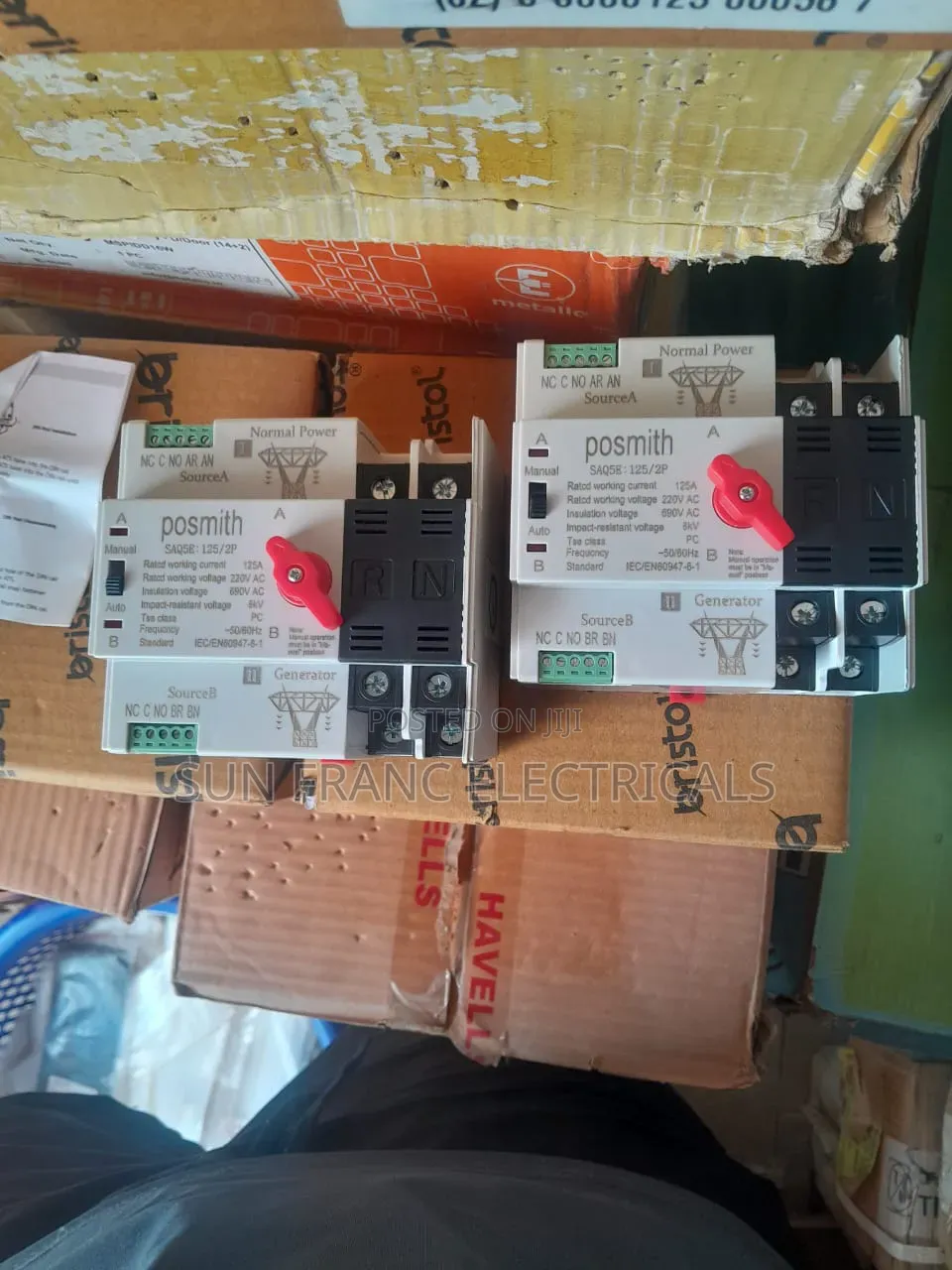 Saq5 125a 2pole Dual Power Automatic Transfer Switch