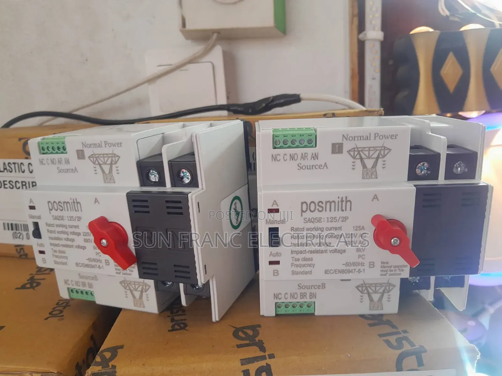 Saq5 125a 2pole Dual Power Automatic Transfer Switch