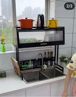 Single Door Over-the-Sink Dish Rack