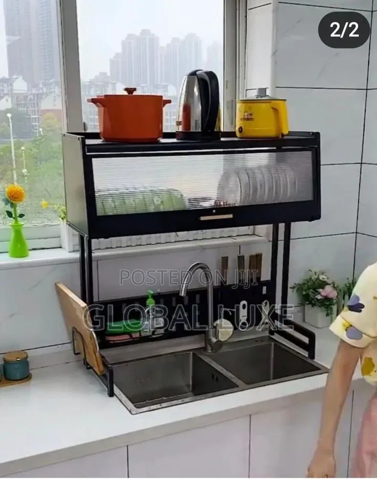 Single Door Over-the-Sink Dish Rack