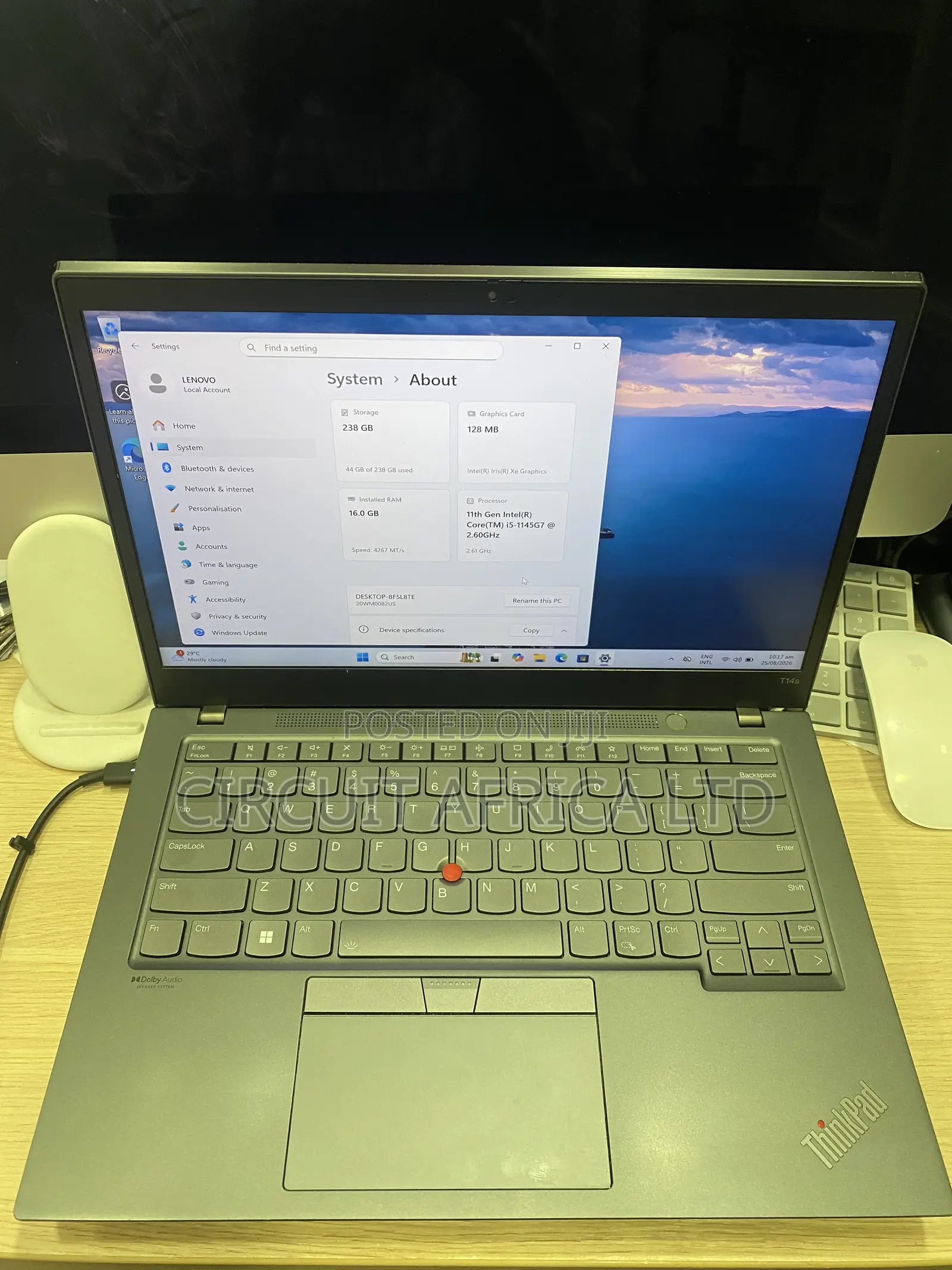 Laptop Lenovo ThinkPad T14s Gen 2 16GB Intel Core i5 SSD 256GB