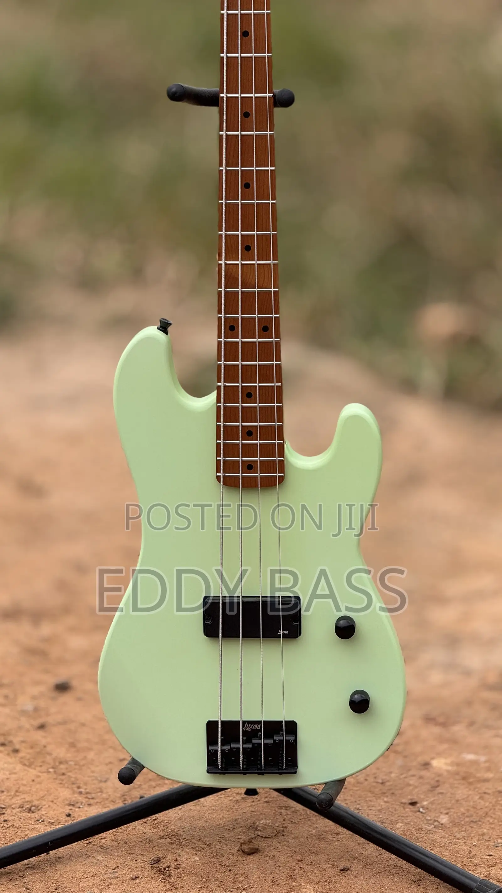 Seafoam Green Luxars Shortscale Bass
