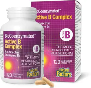 Natural Factors, BioCoenzymated, Active B Complex, 60 Vegetarian Caps