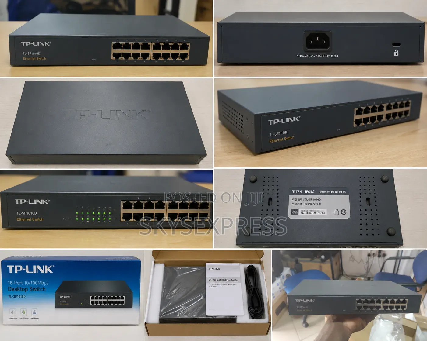 Tp Link Tef1016d 16 Port Fast Enternet Network Switch