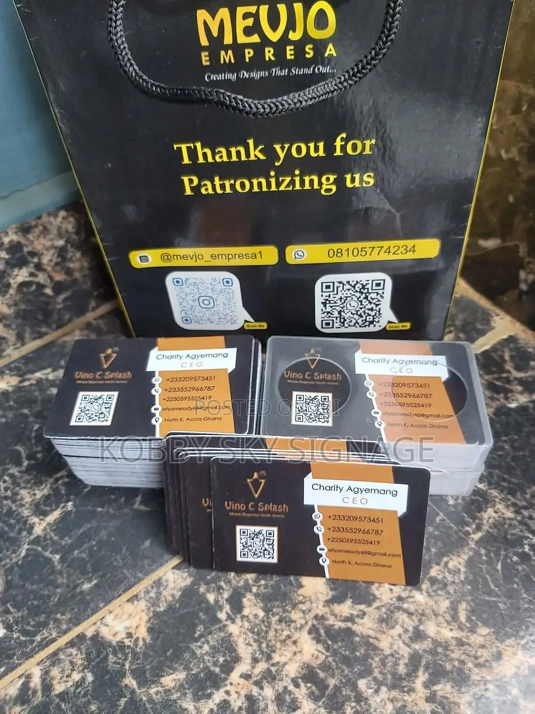 Business Card Design – Front Back Visiting Cards, Ghana
