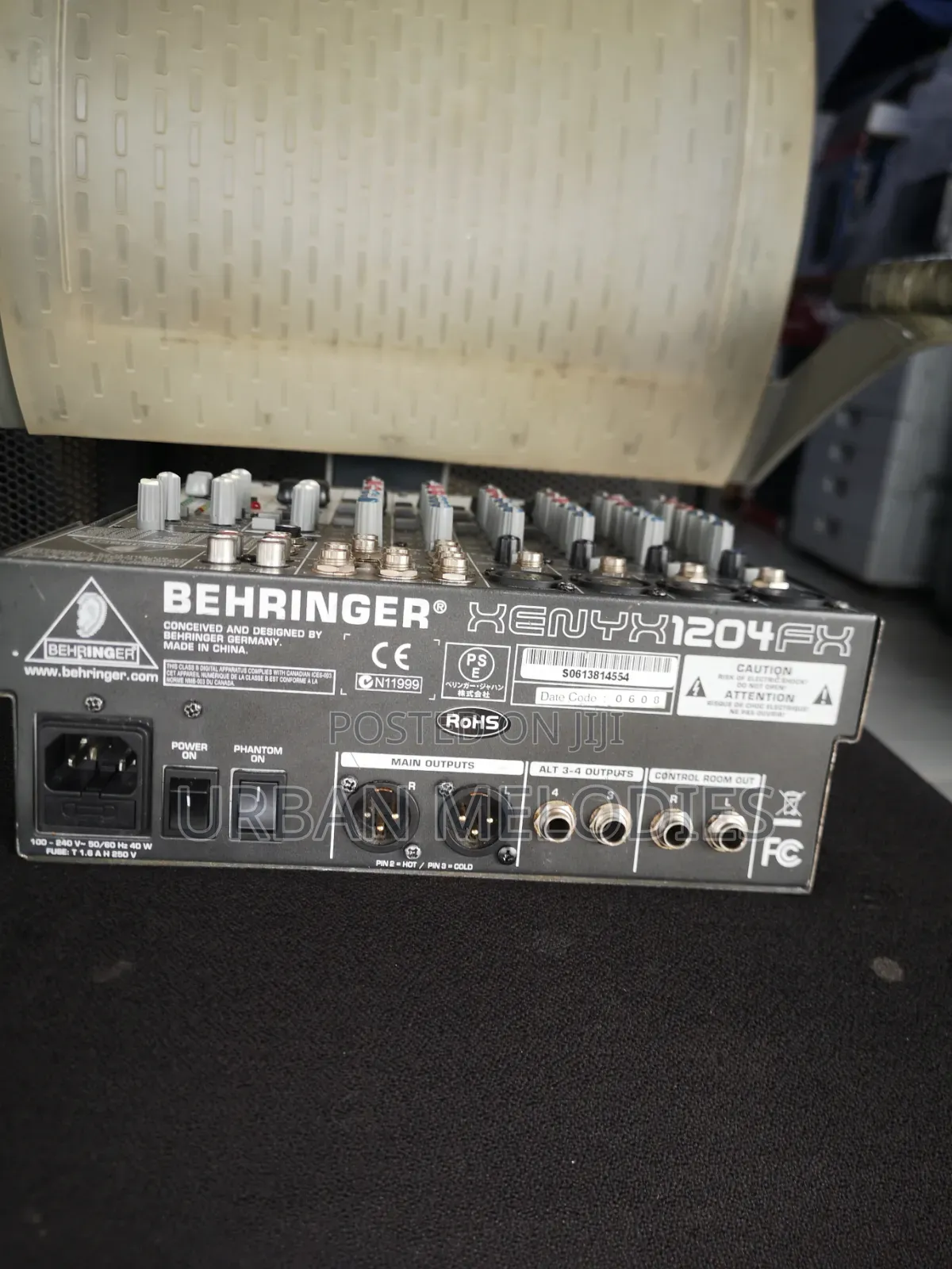 Behringer Xenyx 1204FX Audio Mixing Console.