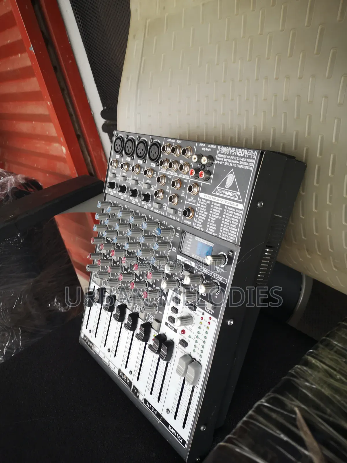 Behringer Xenyx 1204FX Audio Mixing Console.