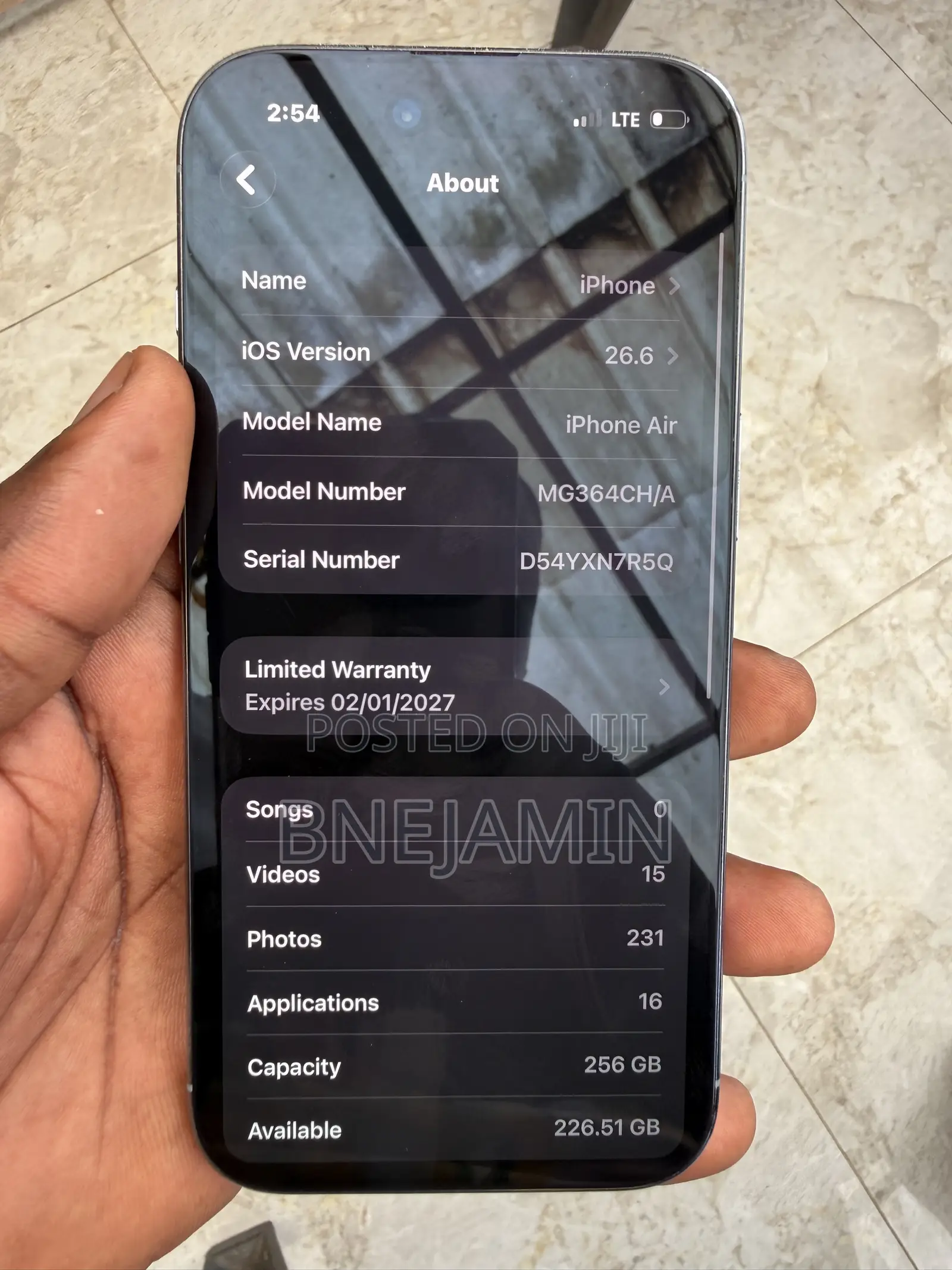 Apple iPhone Air 256 GB White