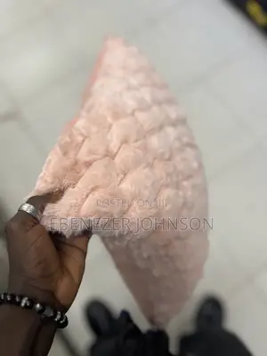 Faux Fur / Fluffy Throw Pillow With Quilted Diamond Pattern