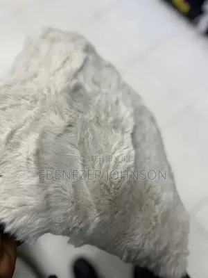 Faux Fur / Fluffy Throw Pillow With Quilted Diamond Pattern