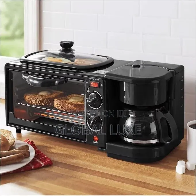 3-in-1 Breakfast Maker – Sandwich, Toast & Egg Maker
