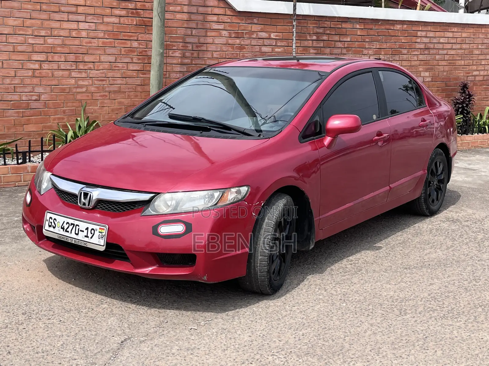 Honda Civic EX Sedan 2010 Red