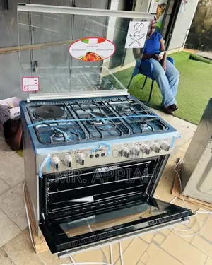Super Adorable Ferre 4 Gas + 1 Electric Cooker(Glass Lid)Rotisserie..