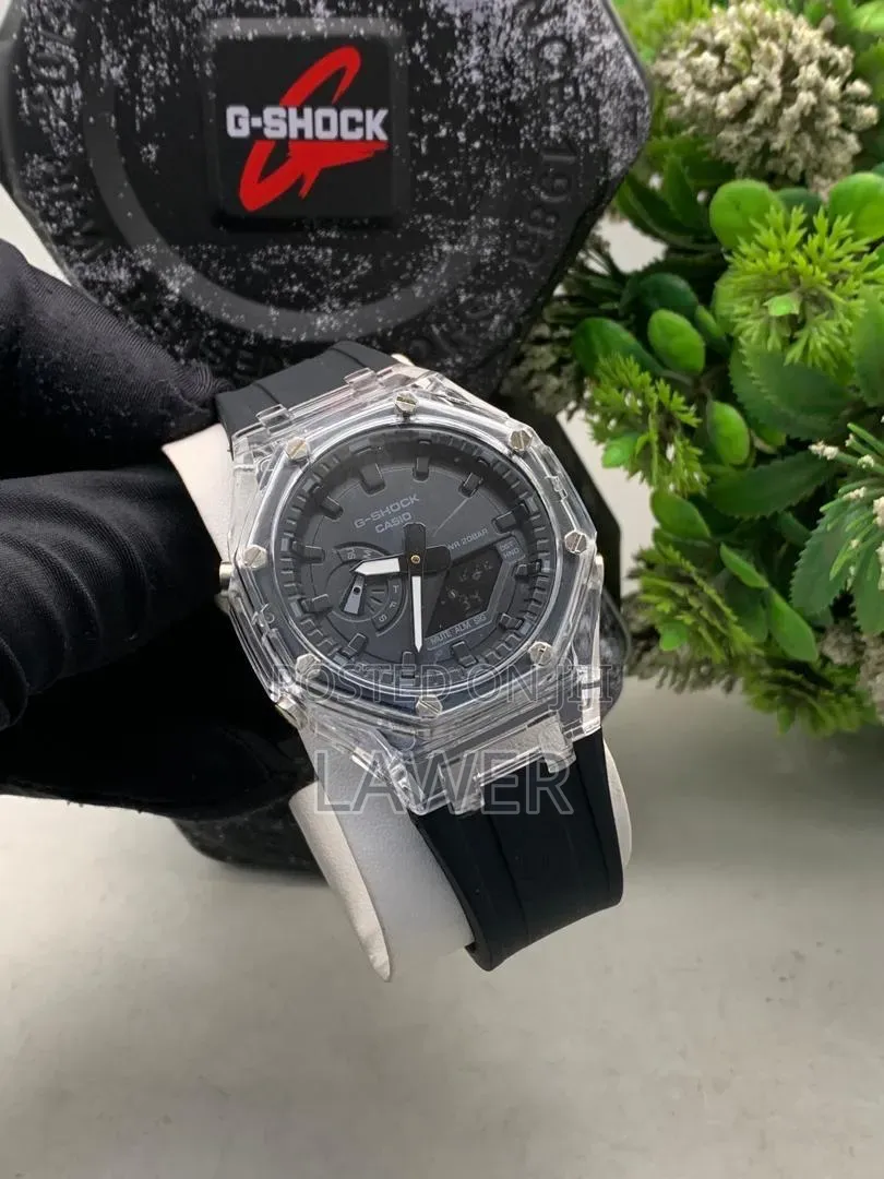 G-Shock GA-2100 Red & Clear — Bold, Tough & Stylish