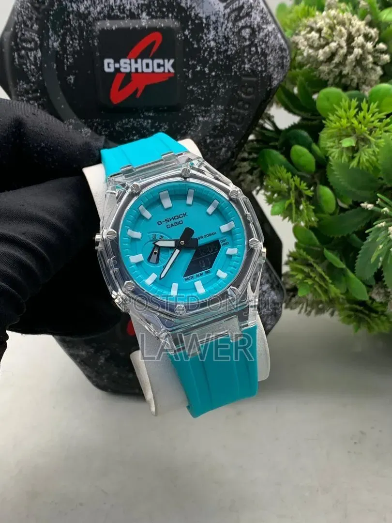 G-Shock GA-2100 Red & Clear — Bold, Tough & Stylish