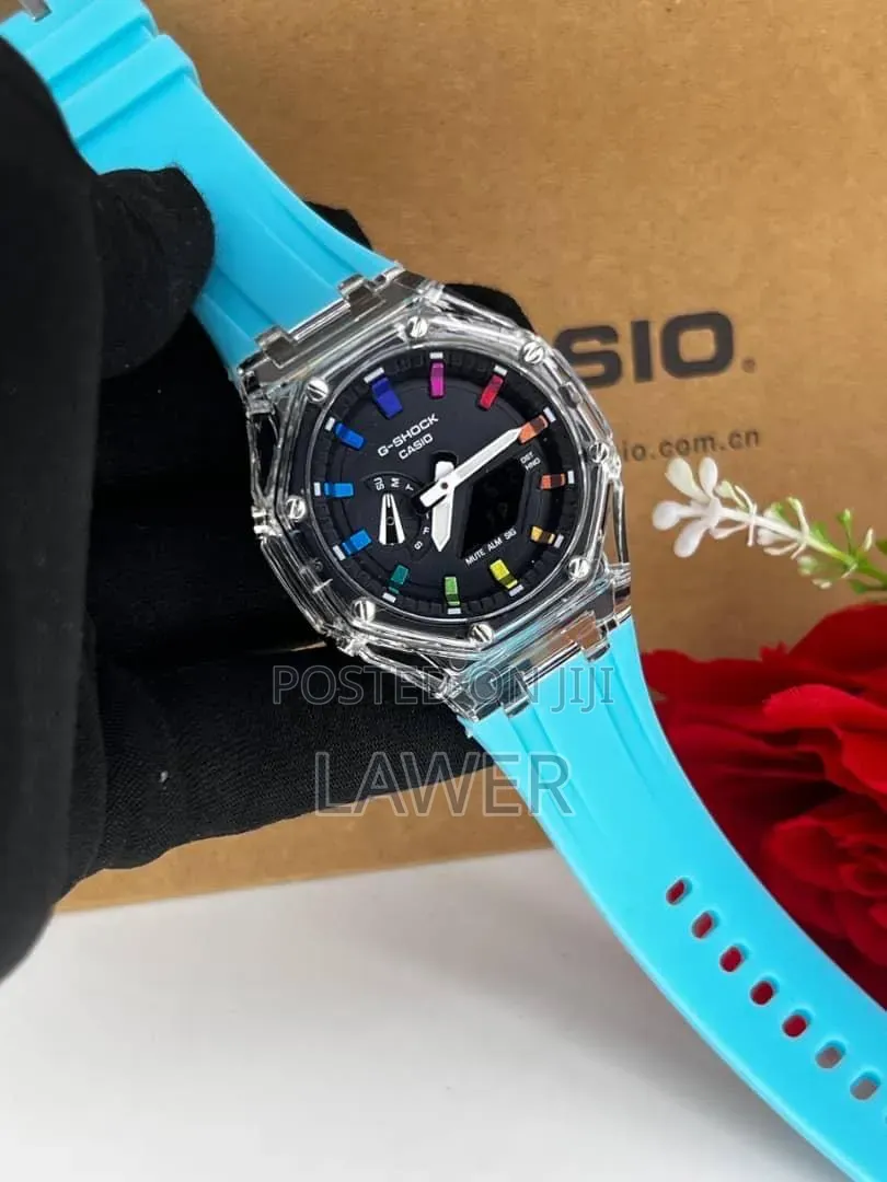 G-Shock GA-2100 Red & Clear — Bold, Tough & Stylish