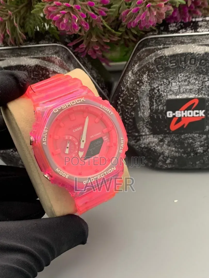 G-Shock GA-2100 Red & Clear — Bold, Tough & Stylish