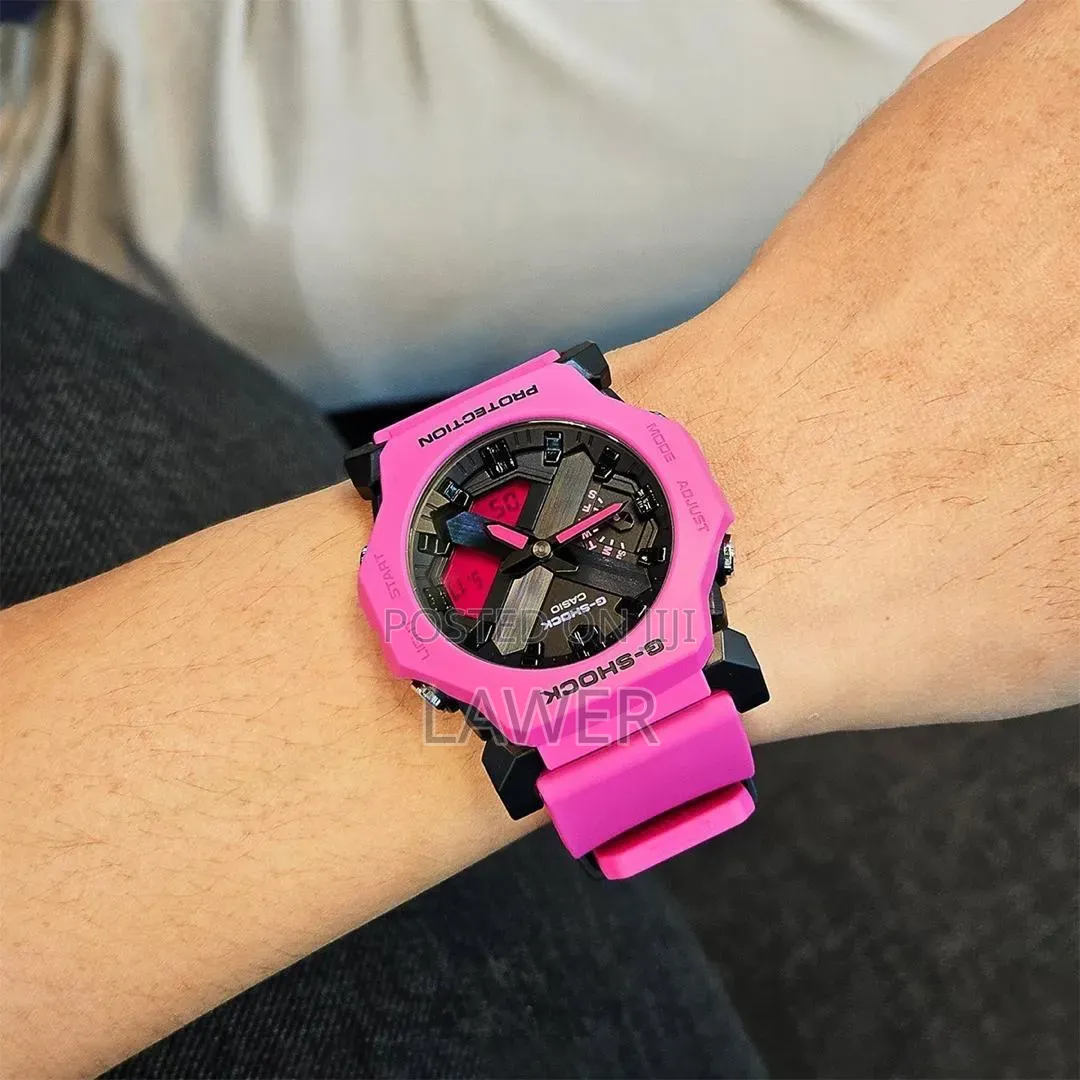 G-Shock GA-2100 Red & Clear — Bold, Tough & Stylish