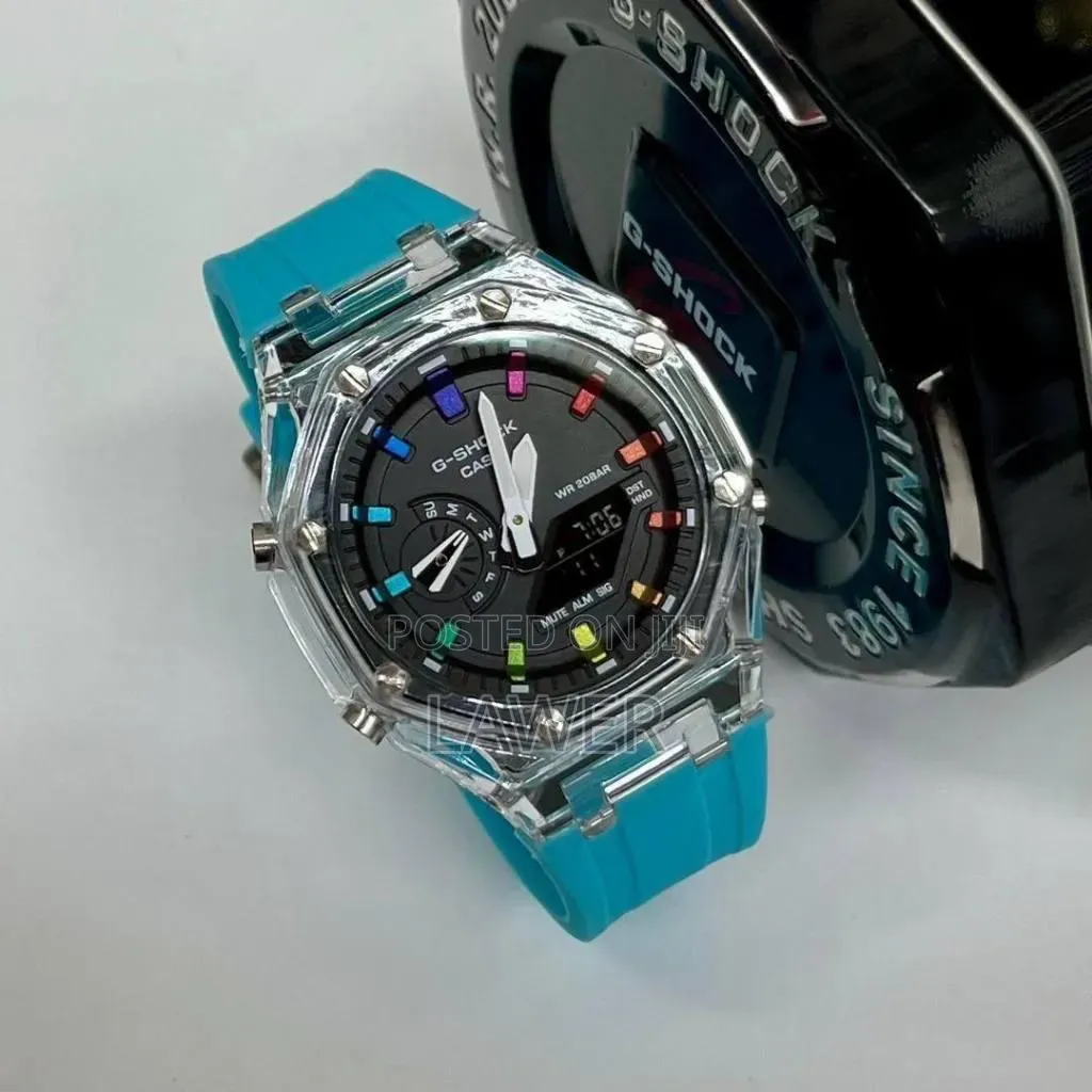 G-Shock GA-2100 Red & Clear — Bold, Tough & Stylish