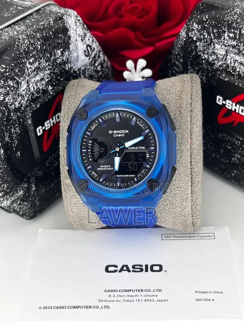 G-Shock GA-2100 Red & Clear — Bold, Tough & Stylish