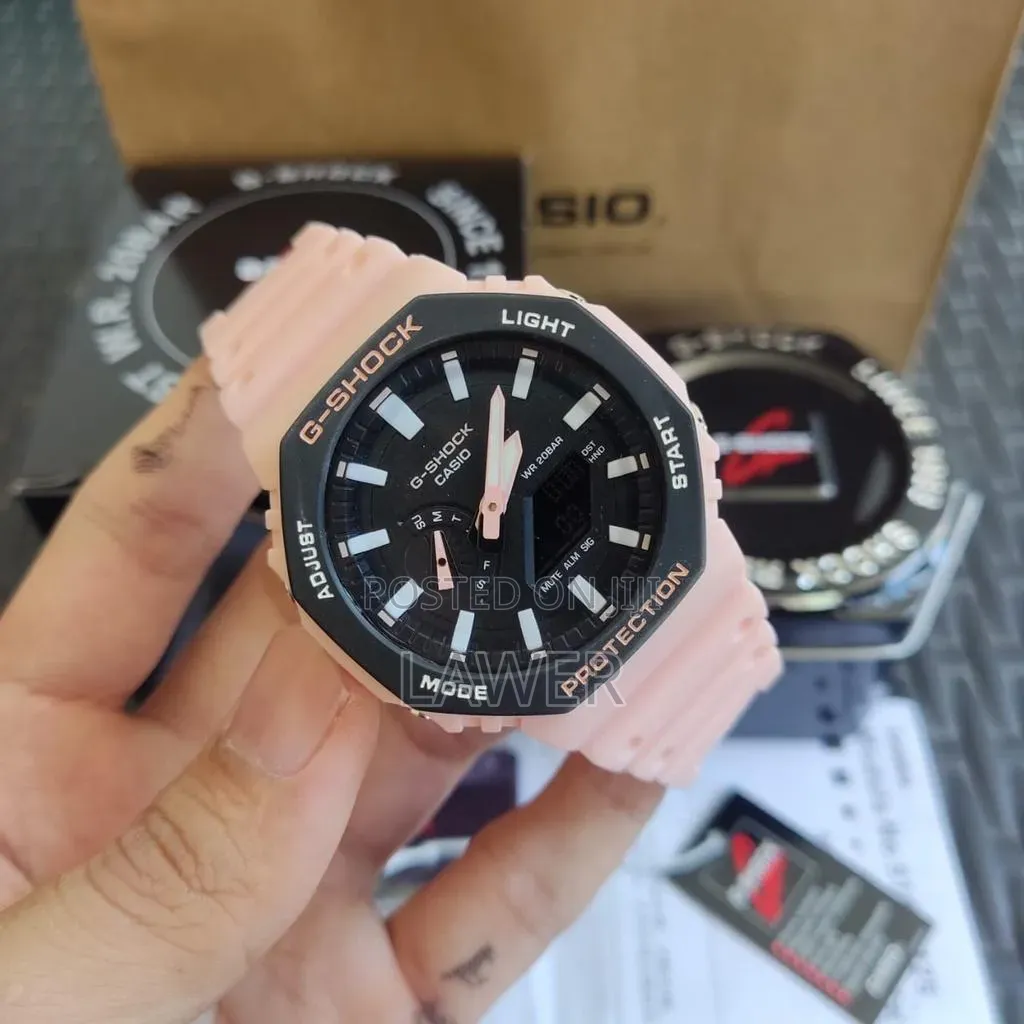 G-Shock GA-2100 Red & Clear — Bold, Tough & Stylish