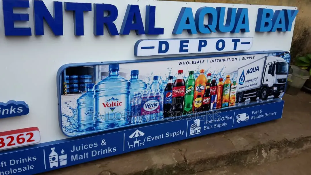 3d Signs Billboards, Banners, Stickers and Neon Lights Work