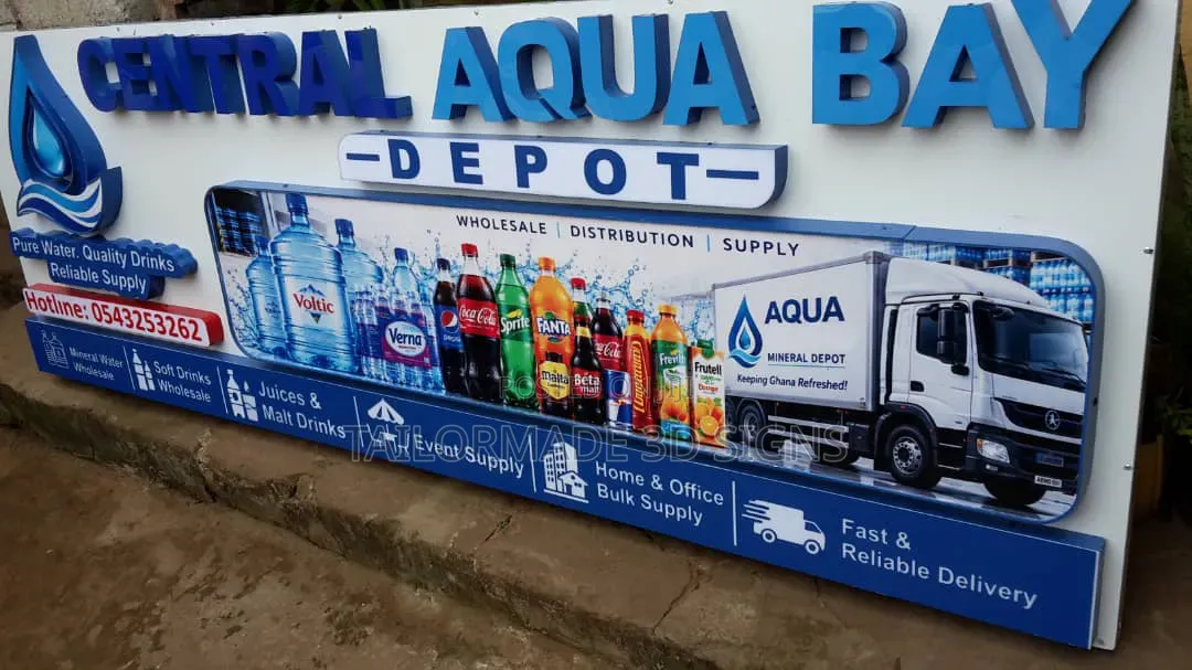 3d Signs Billboards, Banners, Stickers and Neon Lights Work