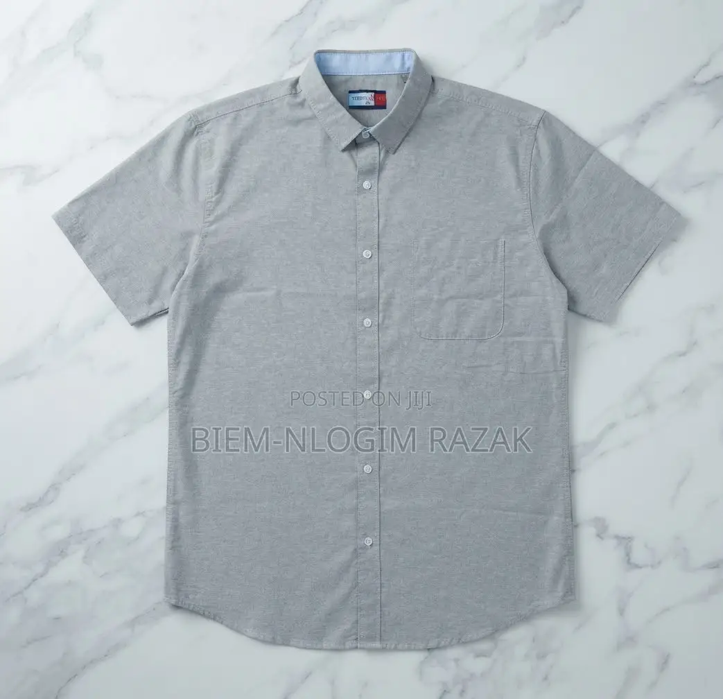 Original Check-Check N Plain Short Sleeves Shirts Available in Stock