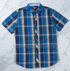 Original Check-Check N Plain Short Sleeves Shirts Available in Stock
